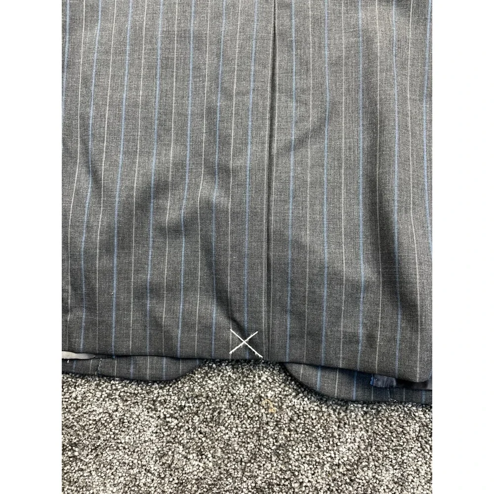 Brooks Brothers Suit 38 Regular Regent Fit Explorer Blazer Stripe‎ Gray Blue NWT
